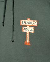 Forest Green Trail Sign Hoodie